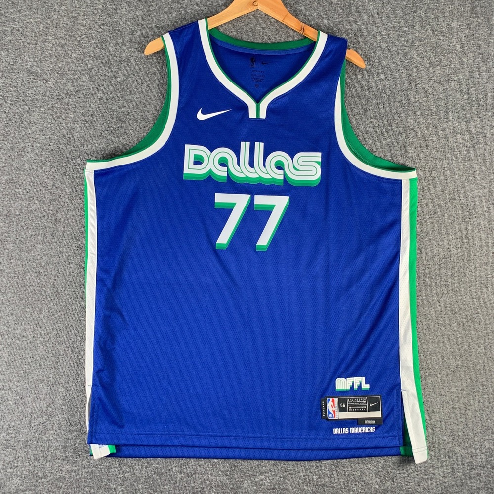 Luka Doncic Nike Jersey Men 2XL 56 Swingman City Edition Dallas Mavericks